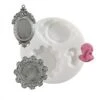 Mini Moule Silicone Pour Pâte Polymère, Fimo CAMEE DETAILS DTM 284426