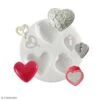 Mini Moule Silicone Souple DTM - Coeurs - 5 Formes