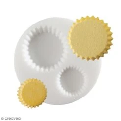 Mini Moule Silicone Souple DTM - Fond De Tarte - 2 Formes