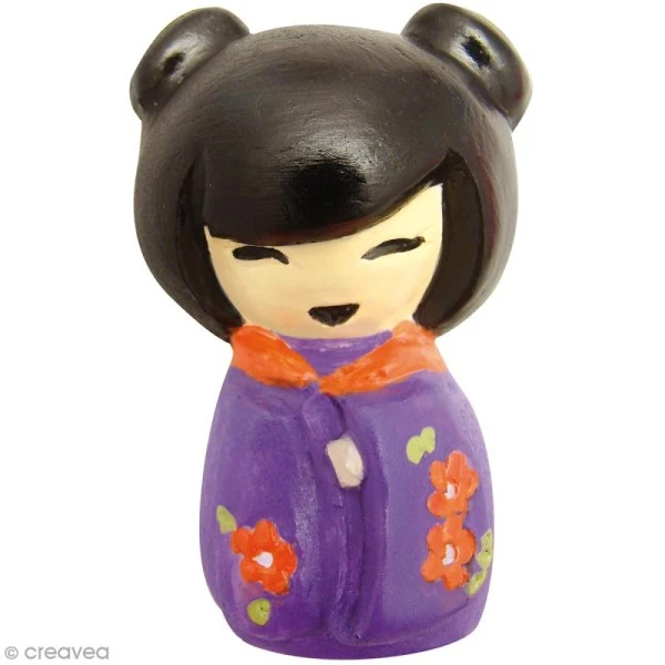 Mini Moule Thermoformé Kokeshi Chignons - 3,5 X 5,5 Cm 2 Mini Moule Thermoformé Kokeshi Chignons - 3,5 X 5,5 Cm – Image 2