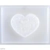 Mini Moule Thermoformé Savon Coeur Arabesques - 6 X 5 Cm