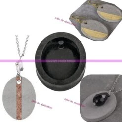 Moule à Bijoux Ovale Pour Béton, Pendentif En Caoutchouc Flexible, 3,9 Cm, Remplissage 7 Mm -Promos Creavea Boutique moule a bijoux ovale pour beton pendentif en caoutchouc flexible 39 cm remplissage 7 mm p 4