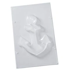 Moule à Couler Ancre De Bateau, 25 Cm X 19,5 Cm, Résine, Cire, Savon, Béton, Maritime