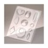 Moule à Couler Pour Résine, Cire, Savon Ou Pour Bijoux, Coeur, Losange, Rond, Ovale, Goute (10 Forme