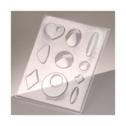 Moule à Couler Pour Résine, Cire, Savon Ou Pour Bijoux, Coeur, Losange, Rond, Ovale, Goute (10 Forme