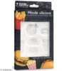 Moule En Silicone Junk Food - 20 X 13 Cm - 12 Formes