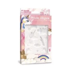 Moule En Silicone Pour Pâte Polymère - Licorne - 20 X 13 Cm