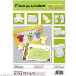 Moule Plastique Miniature De Naissance X6