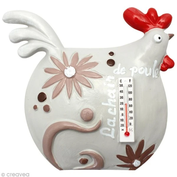 Moule Plastique Poule Et Thermomètre à Décorer 2 Moule Plastique Poule Et Thermomètre à Décorer – Image 2