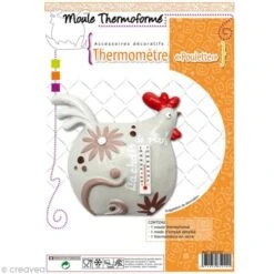 Moule Plastique Poule Et Thermomètre à Décorer