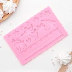 Moule Silicone 19.8 × 12.8 Cm "Chanson Du Nouvel An", Art, Maison, Décoration, Fait à La Main, Fabri -Promos Creavea Boutique moule silicone 198 128 cm chanson du nouvel an art maison decoration fait a la main fabri p 2