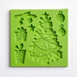Moule Silicone "Arbre De Noël Cadeaux, Fleur Cabochon," 8 × 8 Cm, De Noël, Savon, Uv Résine, Polymèr -Promos Creavea Boutique moule silicone arbre de noel cadeaux fleur cabochon 8 8 cm de noel savon uv resine polymer p 3