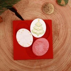 Moule Silicone "camées De Noël, Dos Plat," 8x8 Cm, Cabochons, Noël, Savon, Résine Uv, Pâte Polymère, -Promos Creavea Boutique moule silicone camees de noel dos plat 8x8 cm cabochons noel savon resine uv pate polymere p 3