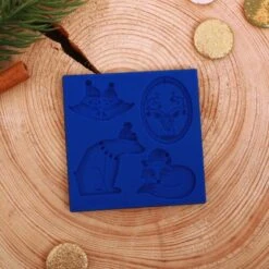 Moule Silicone "hiver Animaux" 8 × 8 Cm, Résine, Fleur Cabochon, De Noël, Savon, Uv Résine, Polymère -Promos Creavea Boutique moule silicone hiver animaux 8 8 cm resine fleur cabochon de noel savon uv resine polymere p 3