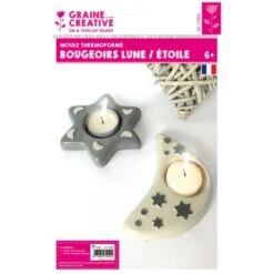 Moule Thermoformé Photophore étoile Et Lune X 2