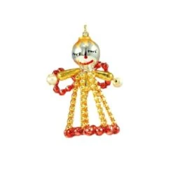 Or Ange Rouge Tchèque De Bohême De L'Arbre De Noël De Cadeaux Ornements De Perles De Verre Projet à