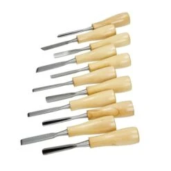 Outils De Sculpture Pour Pierre Stéatite, Gouges De 14 De Long, Lot De 11