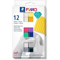 Pâte à Modeler "Fimo Effect" - Kit De 12