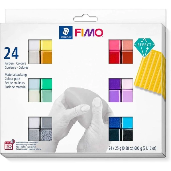 Pâte à Modeler "Fimo Effect" - Kit De 24 1 Pâte à Modeler "Fimo Effect" - Kit De 24