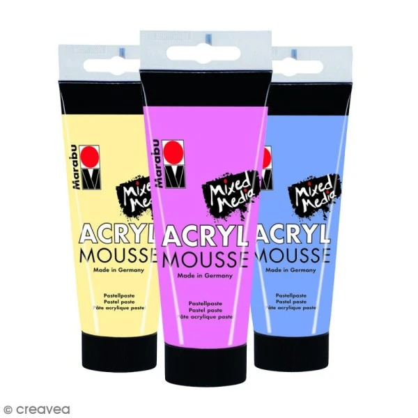 Marabu Pâte Acrylique Pastel Acryl Mousse - Mixed Media - 100 Ml 1 Marabu Pâte Acrylique Pastel Acryl Mousse - Mixed Media - 100 Ml