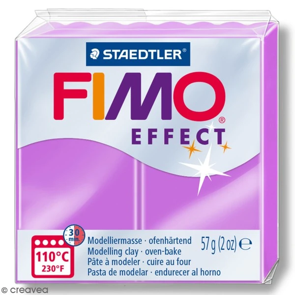 Pâte Fimo Effect Néon Violet 601 - 57 Gr 1 Pâte Fimo Effect Néon Violet 601 - 57 Gr