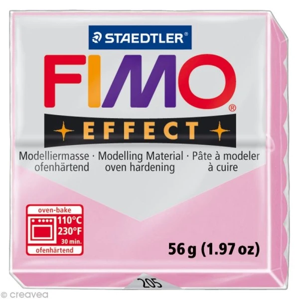 Pâte Fimo Effect Rose Pastel 205 - 56 Gr 1 Pâte Fimo Effect Rose Pastel 205 - 56 Gr