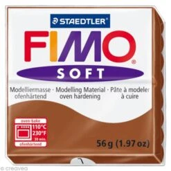 Pâte Fimo Soft Marron Caramel 7 - 56 Gr