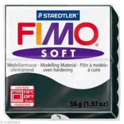 Pâte Fimo Soft Noir 9 - 56 Gr
