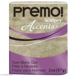 Pâte Sculpey Accents Blanc Opal - 57 G