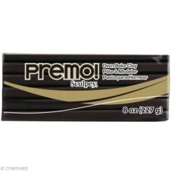 Pâte Sculpey Premo Noir - 226 G