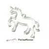 PAX 5 Breloques Licorne Couleur Argent Vif 50mm Pour Créations En Résine S11104511