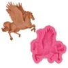 Pegasus Magie Flying Horse Animal, 3D En Silicone De Chocolat Savon Gâteau, Fondant Gâteau, L'Argile