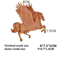 Pegasus Magie Flying Horse Animal, 3D En Silicone De Chocolat Savon Gâteau, Fondant Gâteau, L'Argile -Promos Creavea Boutique pegasus magie flying horse animal 3d en silicone de chocolat savon gateau fondant gateau largile p 3