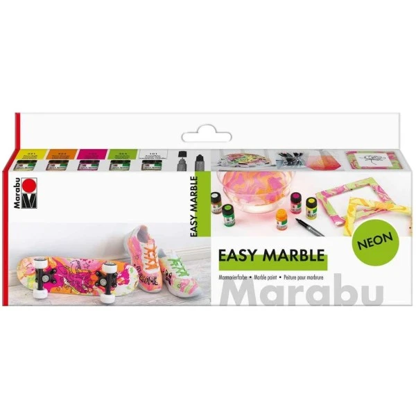 Marabu Peinture à Marbrer "Easy Marble" - Néon 1 Marabu Peinture à Marbrer "Easy Marble" - Néon