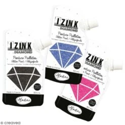 Peinture Pailletée Izink Diamond Aladine - 80 Ml - 12 Couleurs
