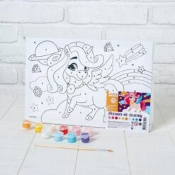 Peinture Par Numéros "Licorne Magique" 20 × 30 Cm, Sur Toile DIY Kit, Chambre Décor Ensemble, Enfant 6 Peinture Par Numéros "Licorne Magique" 20 × 30 Cm, Sur Toile DIY Kit, Chambre Décor Ensemble, Enfant -Promos Creavea Boutique peinture par numeros licorne magique 20 30 cm sur toile diy kit chambre decor ensemble enfant p 3