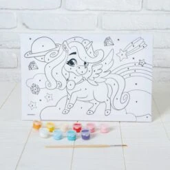 Peinture Par Numéros "Licorne Magique" 20 × 30 Cm, Sur Toile DIY Kit, Chambre Décor Ensemble, Enfant 7 Peinture Par Numéros "Licorne Magique" 20 × 30 Cm, Sur Toile DIY Kit, Chambre Décor Ensemble, Enfant -Promos Creavea Boutique peinture par numeros licorne magique 20 30 cm sur toile diy kit chambre decor ensemble enfant p 4