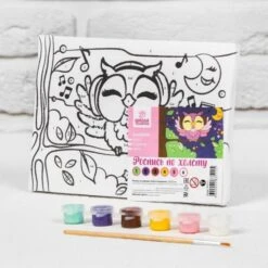 Peinture Par Numéros, Sur Le Sous-cadre "hibou Dans Un Casque" 21 × 15 Cm, Sur Toile KIT DE BRICOLAG -Promos Creavea Boutique peinture par numeros sur le sous cadre hibou dans un casque 21 15 cm sur toile kit de bricolag p 3