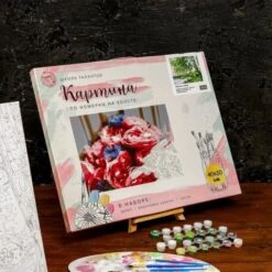 Peinture Par Numéros Sur Toile Avec Sous-Cadre, Art Mural," Bouleau Au Bord Du Lac "40 × 50 Cm, Sur -Promos Creavea Boutique peinture par numeros sur toile avec sous cadre art mural bouleau au bord du lac 40 50 cm sur p 3