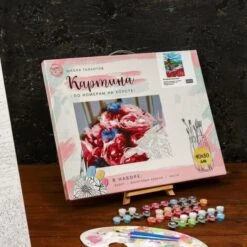 Peinture Par Numéros Sur Toile Avec Sous-Cadre, Art Mural, "Moulin À Vent" 40 × 50 Cm, Sur Toile KIT -Promos Creavea Boutique peinture par numeros sur toile avec sous cadre art mural moulin a vent 40 50 cm sur toile kit p 3