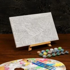 Peinture Par Numéros Sur Toile Avec Sous-cadre," Montagnes "20 × 30 Cm, KIT DE BRICOLAGE, Décor De C -Promos Creavea Boutique peinture par numeros sur toile avec sous cadre montagnes 20 30 cm kit de bricolage decor de c p 4