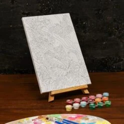 Peinture Par Numéros Sur Toile Avec Sous-cadre," Printemps Papillons "20 × 30 Cm DIY Kit, Chambre Dé -Promos Creavea Boutique peinture par numeros sur toile avec sous cadre printemps papillons 20 30 cm diy kit chambre de p 4