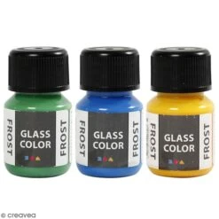 Creativ Company Peinture Sur Verre A-Color Glass - Plusieurs Coloris à Effet Givré - 35 Ml