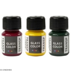Creativ Company Peinture Sur Verre A-Color Glass - Plusieurs Coloris à Effet Translucide - 35 Ml