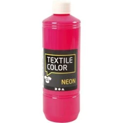 Creativ Company Peinture Textile Fluo 500 Ml - Rose Néon