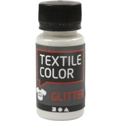 Creativ Company Peinture Textile Glitter 50 Ml - Transparent