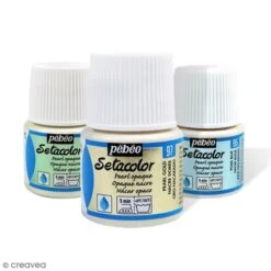 Pebeo Peinture Tissu Setacolor Pébéo - Nacré Opaque 45 Ml