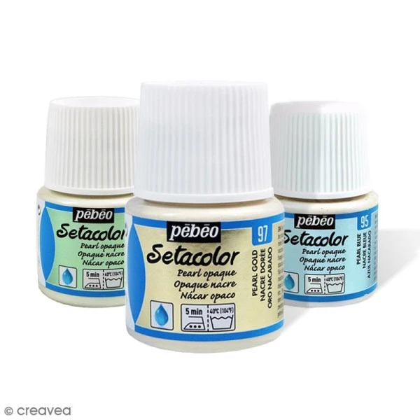 Pebeo Peinture Tissu Setacolor Pébéo - Nacré Opaque 45 Ml 1 Pebeo Peinture Tissu Setacolor Pébéo - Nacré Opaque 45 Ml