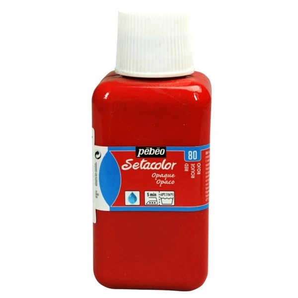 Pebeo Peinture Tissu Setacolor Pébéo - Opaque - Rouge - 250 Ml 1 Pebeo Peinture Tissu Setacolor Pébéo - Opaque - Rouge - 250 Ml