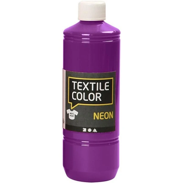 Creativ Company Peinture Tissu Textile Color Neon - Violet Fluo - 500 Ml 1 Creativ Company Peinture Tissu Textile Color Neon - Violet Fluo - 500 Ml